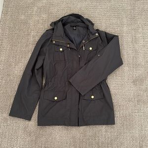 Style and co grey lightweight rain jacket